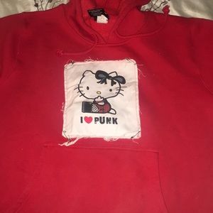 Like New Hello Kitty punk sweatshirt